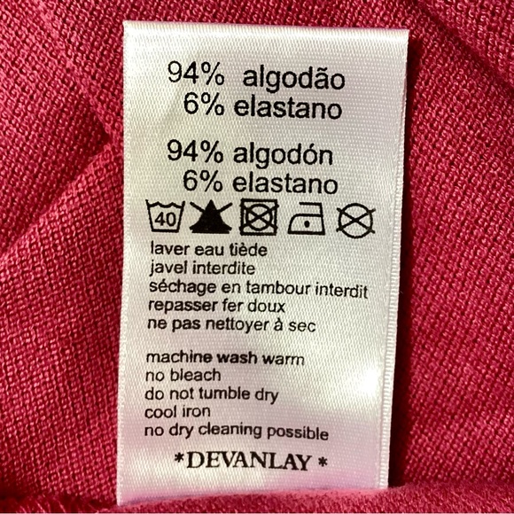 NWT Lacoste pink collared polo shirt dress size EU 38 - Picture 9 of 10